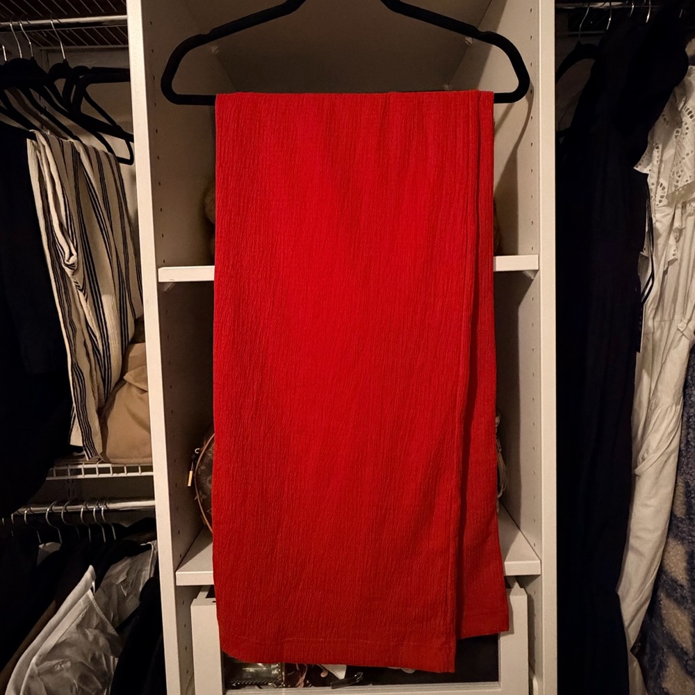 H&M Vibrant Red Maxi Skirt